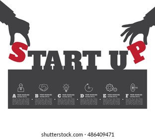 Startup background. Beginning of business ideas. Concept for your business. Starting of production. Start up Launch of company