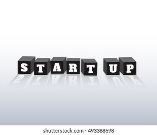 Startup background. Beginning of business ideas. Concept for your business. Starting of production. Start up Launch of company