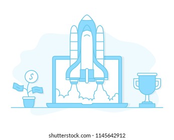 StartUp banner illustration
