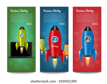 Startup Banners. Vector illustration