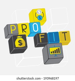 Start-up business concept in flat design style.