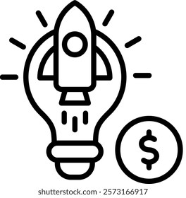 Startup Business Icon Element For Design And Vector