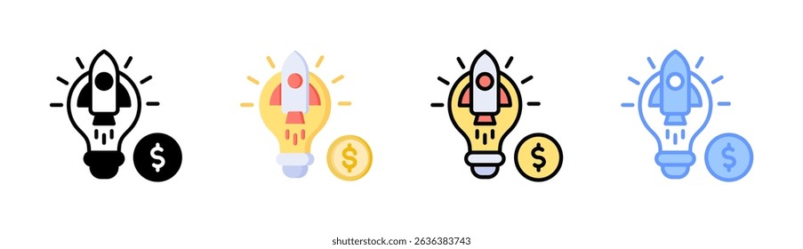 Startup Business Icon Element For Design And Vector