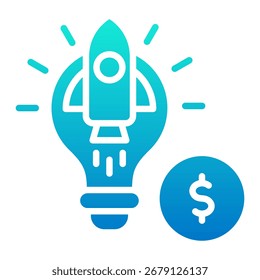 Startup Business Icon-Element für Design und Vektor