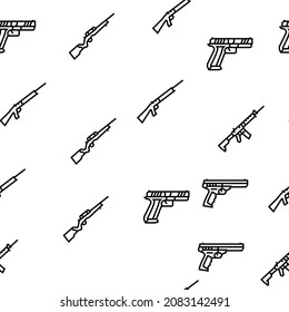 Startup Business Idea Launching Vector Seamless Pattern Thin Line Illustration