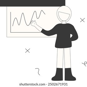 Startup Business Illustration Isolated on White Background. Vector Shape in Simple Design.