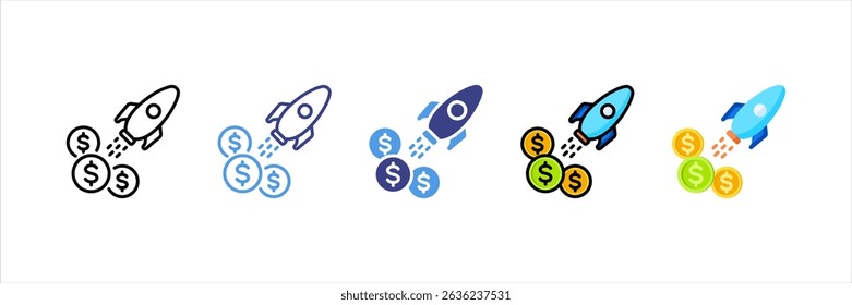 Startup Business Multi Style Icon Set
