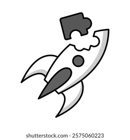 Startup Business Plans Icon - Vector Illustration for Business Launch Strategies and Proposals