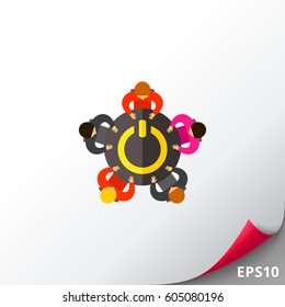Startup Business Teamwork Icon