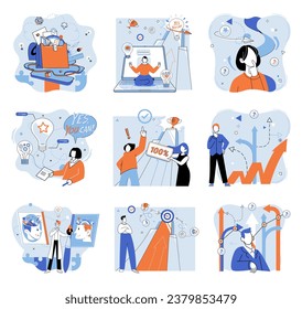 Startup business vector illustration. Investment in research provides startups with valuable insights into customer preferences The startup business metaphor represents journey transforming idea