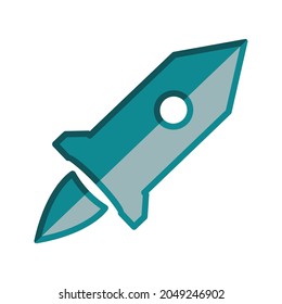 a startup color icon or a rocket icon depicting rapid improvement