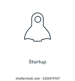 Startup concept line icon. Linear Startup concept outline symbol design. This simple element illustration can be used for web and mobile UI/UX.