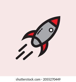 Icono de línea de concepto de inicio. Ilustración de elemento simple. Diseño de símbolos de esquema de concepto de inicio. Se puede usar para la interfaz de usuario web y móvil. Estilo vectorial moderno.