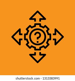 Startup and Development Sign Premium Icon Vector Download Template