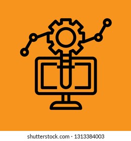 Startup and Development Sign Premium Icon Vector Download Template