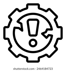 Startup downfall icon outline vector. Project breakdown. Lack of marketing strategy