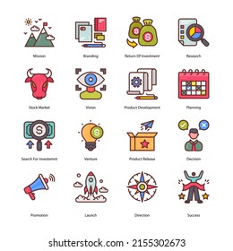 Startup Filled Icons - Stroked, Vectors