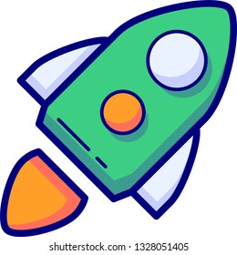 Startup - filled outline vector icons