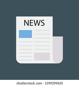Startup Flat icons for broadsheet & media