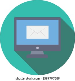 Startup Flat icons for message  & envelope 