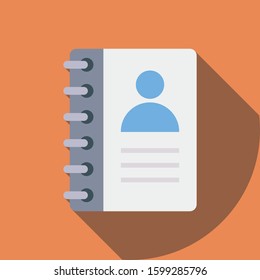 Startup Flat icons for notebook  & book 