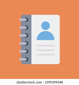 Startup Flat icons for notebook  & book 