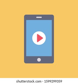 Startup Flat icons for play  & media 