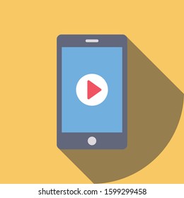 Startup Flat icons for play  & media 
