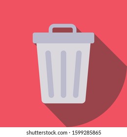 Startup Flat icons for remove  & basket 