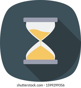 Startup Flat icons for sandglass  & wait 