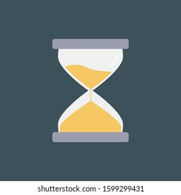Startup Flat icons for sandglass  & wait 