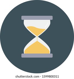 Startup Flat icons for sandglass  & wait 