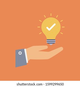 Startup Flat icons for think  & strategy 