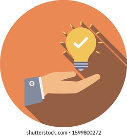Startup Flat icons for think  & strategy 