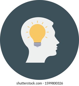 Startup Flat icons for think & strategy 