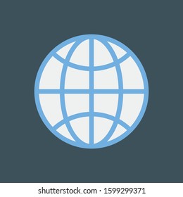 Startup Flat icons for world  & map 