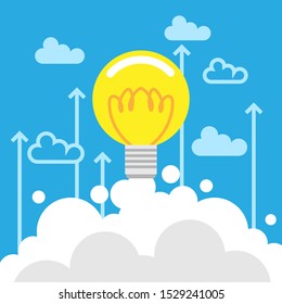 Startup flat vector graphic design