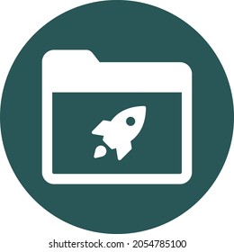 Startup folder Isolated Vector icon which can easily modify or edit


