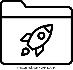 Startup folder Isolated Vector icon which can easily modify or edit


