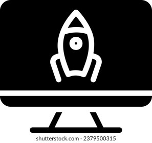 vector de ilustración de icono de glifo de inicio