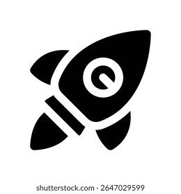 startup glyph icon. Strong and solid vector icon for websites, mobile interfaces, presentations, and visual branding. High quality and easy to edit.