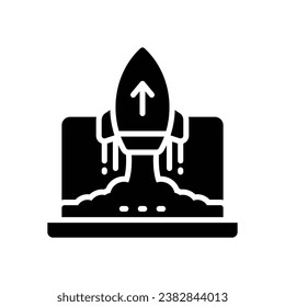 startup glyph icon. vector icon for your website, mobile, presentation, and logo design.