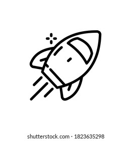 Startup. Icon for business, finance and marketing strategy - line series
