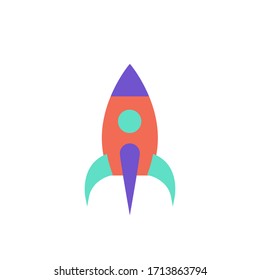 startup icon flat design vector illustration. isolated on white background