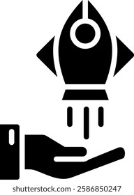 Startup Icon Glyph Vector Illustration