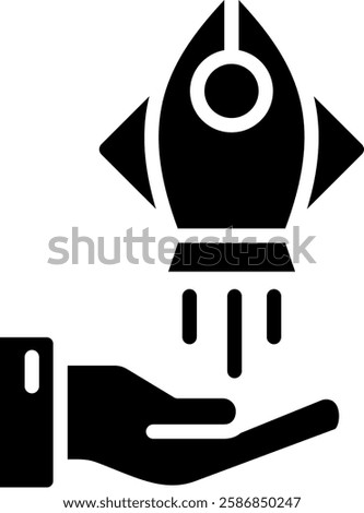 Startup Icon Glyph Vector Illustration