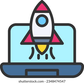 Startup Icon image. Suitable for mobile application.