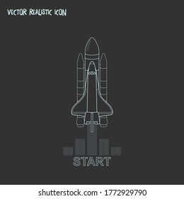 Startup icon line element. Vector illustration of startup icon line isolated on clean background for your web mobile app logo design.