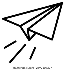 Startup icon line vector illustration