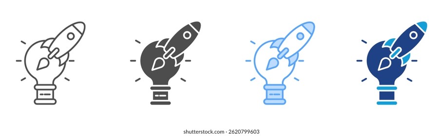 Startup Icon Set Multiple Style Collection
